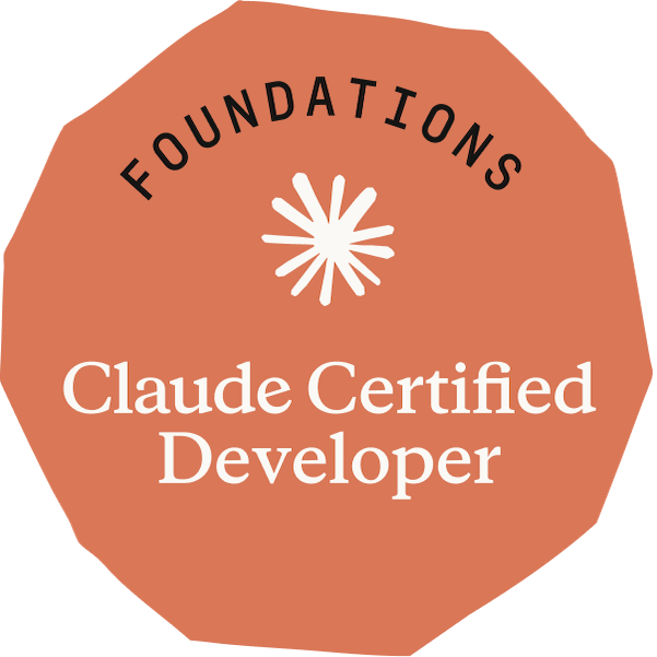 Claude Certified Developer - Foundations badge